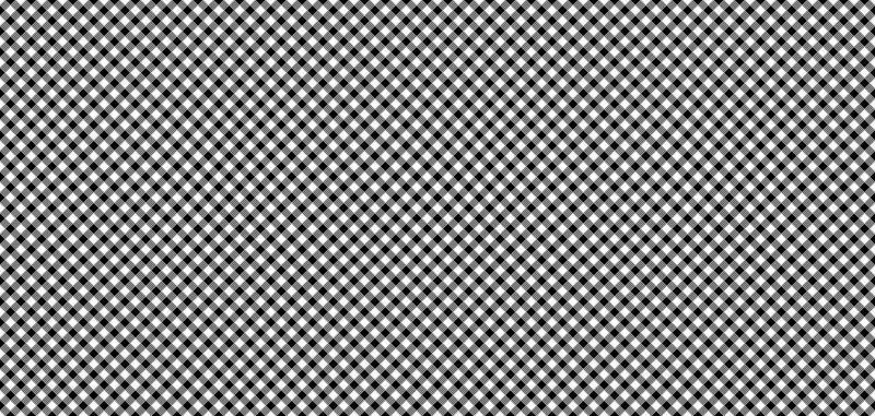 Retro Vintage Seamless Black Gingham Pattern Checkered Fabric Cloth