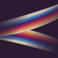 Abstract Retro Neon Color Stripes Rainbow Pattern Wallpaper vector