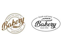 plantilla de diseño de logotipo de panadería y pastelería vector