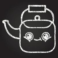 Kettle Chalk Drawing vector