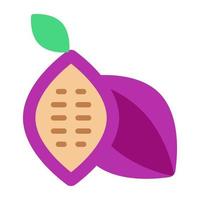 Healthy fruit icon of papaya vector