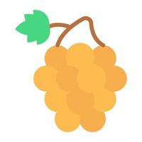 A yummy icon of grapes vector