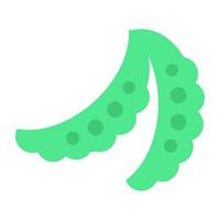 Pea vegetable icon in trendy design vector