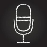 Microphone Chalk Drawing vector