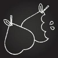 Pears Chalk Drawing vector