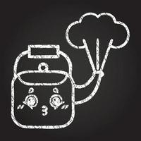 Kettle Chalk Drawing vector