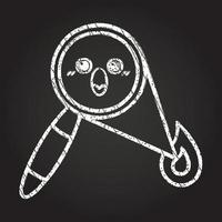 Magnifying Glass Chalk Drawing vector