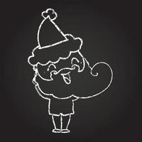 Santa Claus Chalk Drawing vector