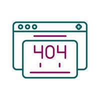 404 Error Vector Icon