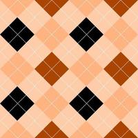 seamless argyle pattern in brown and black. vector