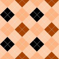 seamless argyle pattern in brown and black. vector