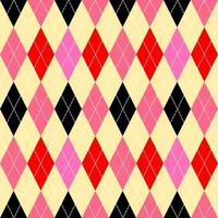 seamless argyle pattern in pink and red. vector