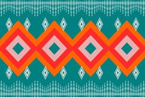 blue seamless geometric ethnic pattern vector