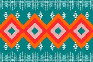 blue seamless geometric ethnic pattern vector