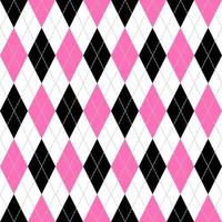 seamless argyle pattern in pink and black. vector