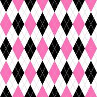 seamless argyle pattern in pink and black. vector