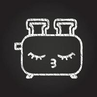 Toaster Chalk Drawing vector