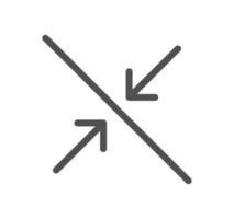 Arrow icon outline and linear vector. vector