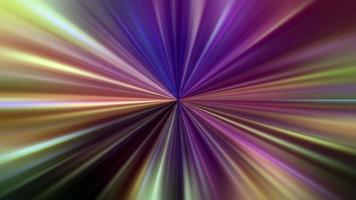 ciclo continuo multicolore radiale brillare bagliore leggero raggi rotazione video