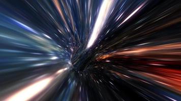 Abstract loop hyperspace speed warp tunnel video
