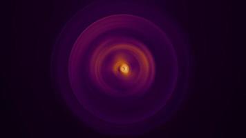 cercle violet orange abstrait lumières fond d'animation radiale video