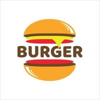 plantilla de logotipo de hamburguesa vector