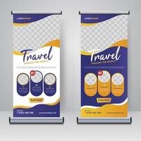 Tour and Travel rollup or X banner design template