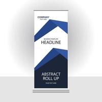 abstract banner roll up set, standee banner template, Modern banner design vector