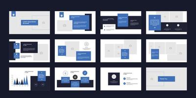 business minimal slides presentation background template, simple style presentation layout template. landing page, annual report, company profile. vector