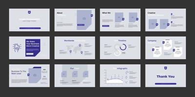 simple presentation layout design template vector