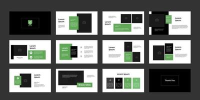 business minimal slides presentation background template, simple style presentation layout template. landing page, annual report, company profile. vector