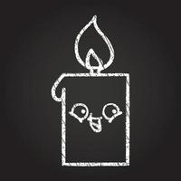 Candle Chalk Drawing vector