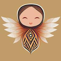 illustration vector graphic queen bee in hand draw style perfect for t-shirt, baby or kid product or edit and customize your design