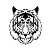 logotipo de mascota de cabeza de tigre vector