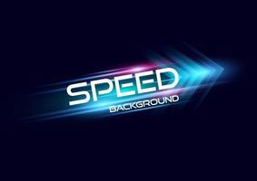 Abstract modern hight speed light arrow line technology effect on black background vector illustration.