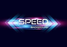 Abstract modern hight speed light arrow line technology effect on black background vector illustration.