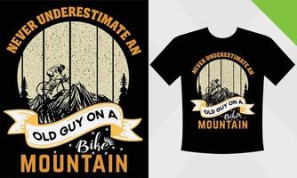 mountain t-shirt design template eps file for mountain vector