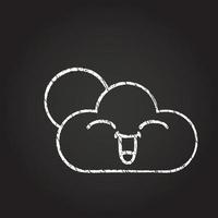 Cloud Chalk Drawing vector