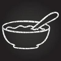 Soup Chalk Drawing vector