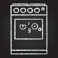 Cooker Chalk Drawing vector