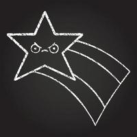 Star Chalk Drawing vector