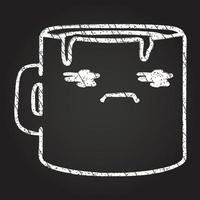 Coffee Mug Chalk Drawing vector