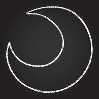 Moon Chalk Drawing vector