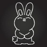 Rabbit Chalk Drawing vector