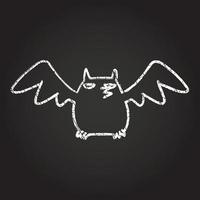 Bat Chalk Drawing vector