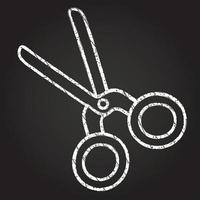 Scissors Chalk Drawing vector