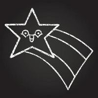Star Chalk Drawing vector