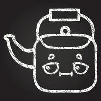 Kettle Chalk Drawing vector