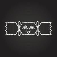 Christmas Cracker Chalk Drawing vector