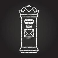 Post Box Chalk Drawing vector